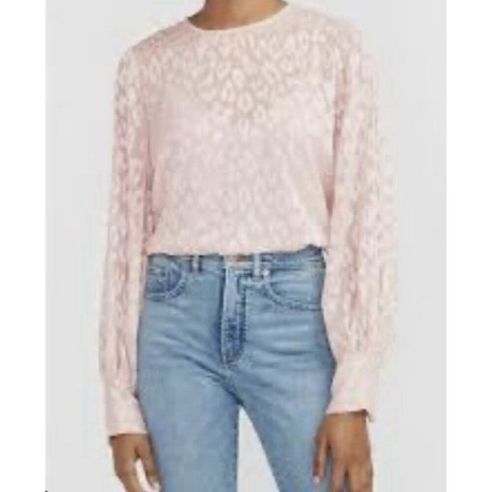 Express Women's Leopard Print Blouse In Color Peach / Pink Size M NWOT